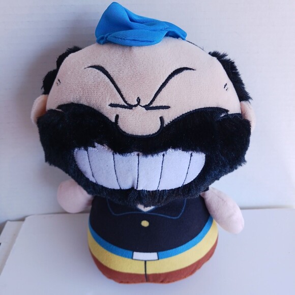 Brutus Popeye the Sailor Man 2017 11” Bean Weighted Plush Toy Kellytoy - Picture 3 of 10